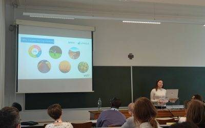 Evelina Sandström discusses her work on organic farming during Global Food Security Conference